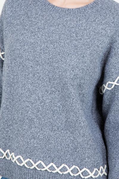 Crosshatch Hem Sweater