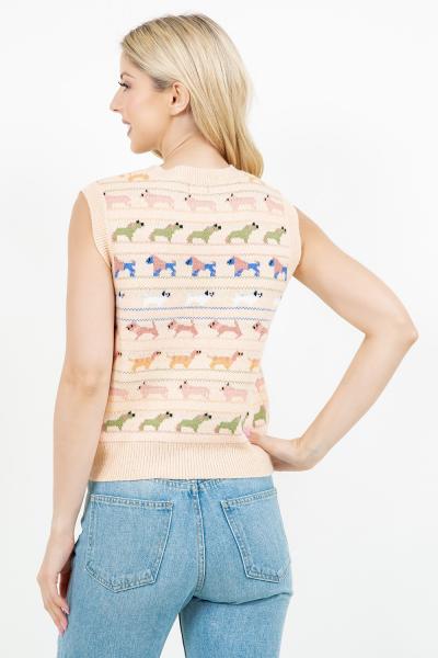 Puppy Parade Sweater Vest