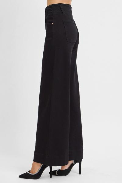 High-Rise Wide Ankle Denim