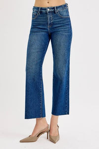 Cropped Wide Leg Denim