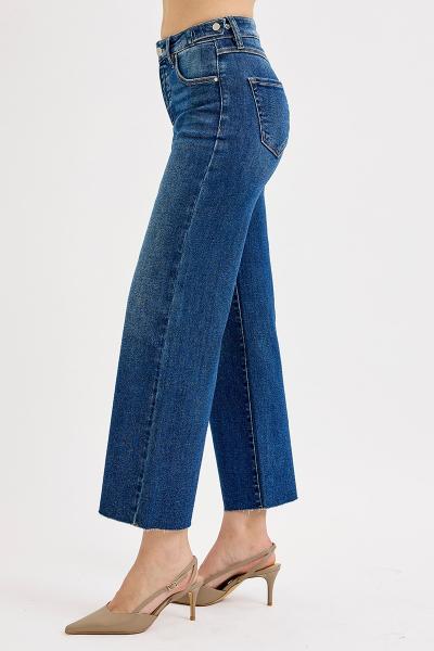 Cropped Wide Leg Denim