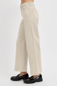 High Rise Center Seam Denim