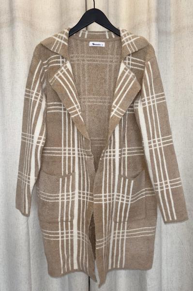 Plush Plaid Coatigan