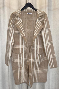 Plush Plaid Coatigan