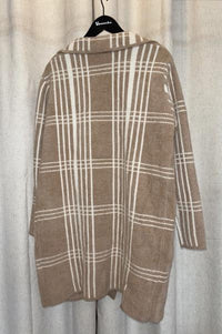 Plush Plaid Coatigan