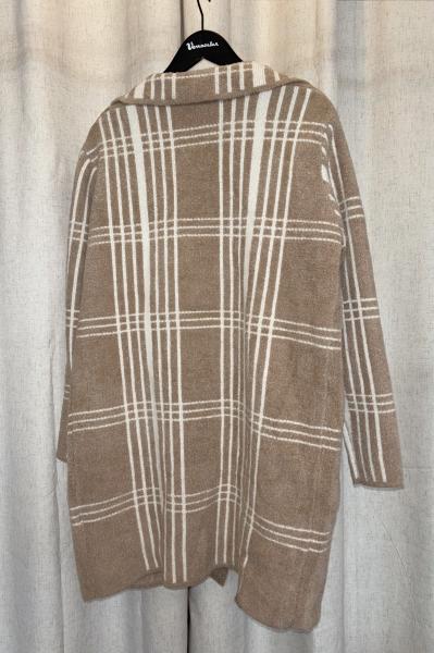 Plush Plaid Coatigan