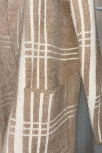 Plush Plaid Coatigan