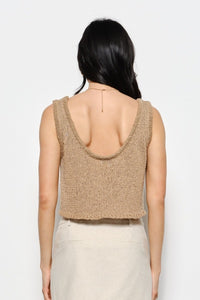 Laura Cropped Knit Tank