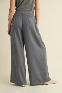 Roni Pleated Wide Leg Trousers