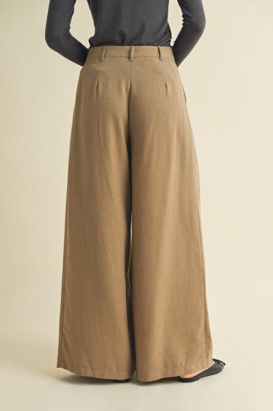 Roni Pleated Wide Leg Trousers
