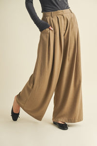 Roni Pleated Wide Leg Trousers