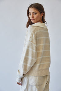 V-Neck Flax Sweater