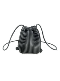 Louis Pleated Cellphone Bag Black