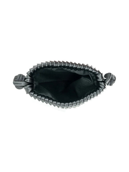 Louis Pleated Cellphone Bag Black