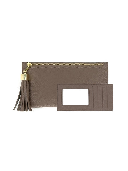 Marie Zipper Wallet Taupe