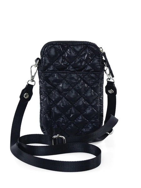 Odeon Quilted Cellphone Bag Black