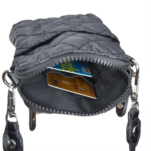 Odeon Quilted Cellphone Bag Black