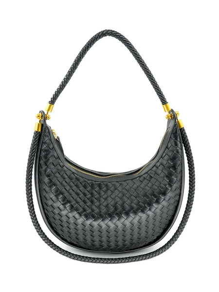 Sillery Woven Hobo Bag Large