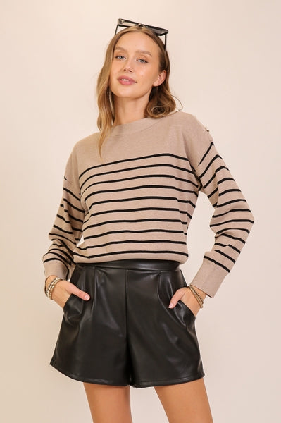 Hanaby Striped Sweater