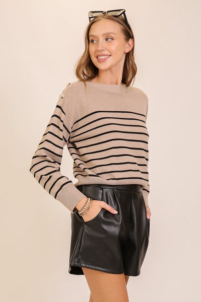 Hanaby Striped Sweater