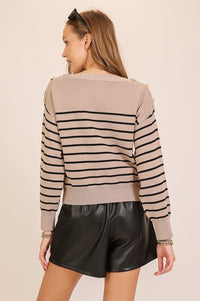 Hanaby Striped Sweater