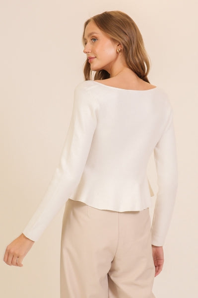 Liza Tailored Button Up Top