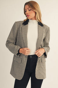 Calvin Houndstooth Blazer