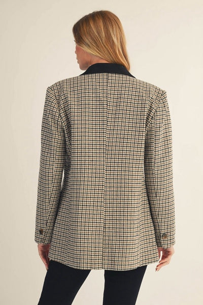 Calvin Houndstooth Blazer