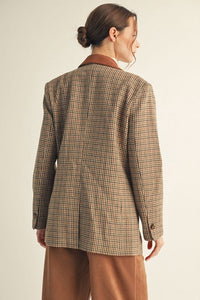 Calvin Houndstooth Blazer