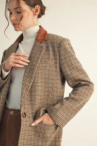 Calvin Houndstooth Blazer
