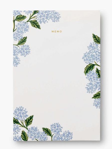 Hydrangea Memo Pad