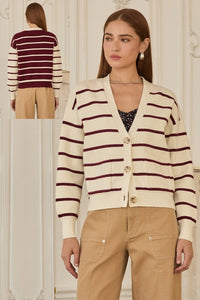 Marylebone Striped Cardigan