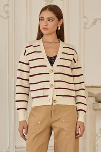 Marylebone Striped Cardigan