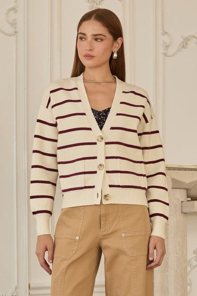 Marylebone Striped Cardigan