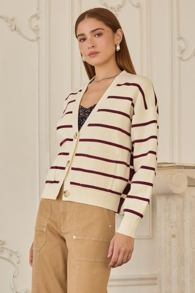 Marylebone Striped Cardigan