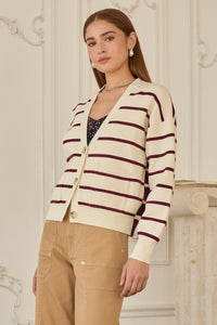 Marylebone Striped Cardigan