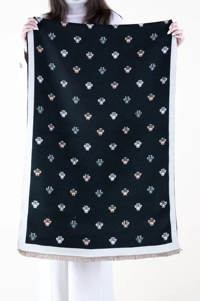 Black Bumble Bee Scarf