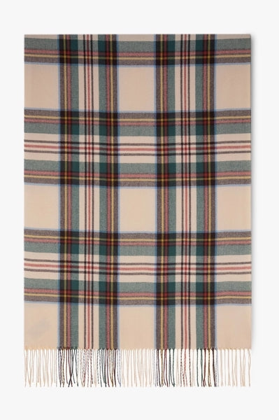 Tan Highland Plaid Scarf