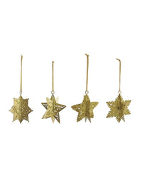Antique Gold 3D Snowflake Ornament