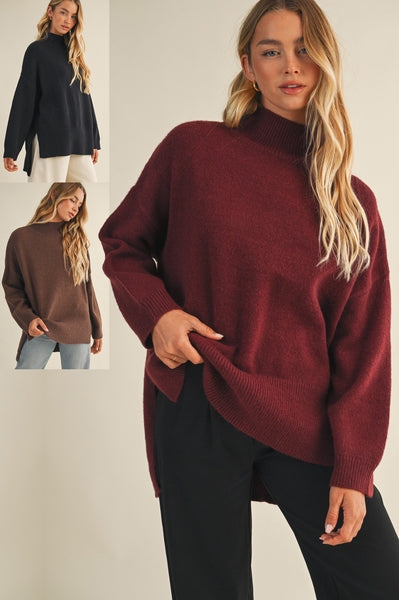Moxy Mock Neck Sweater