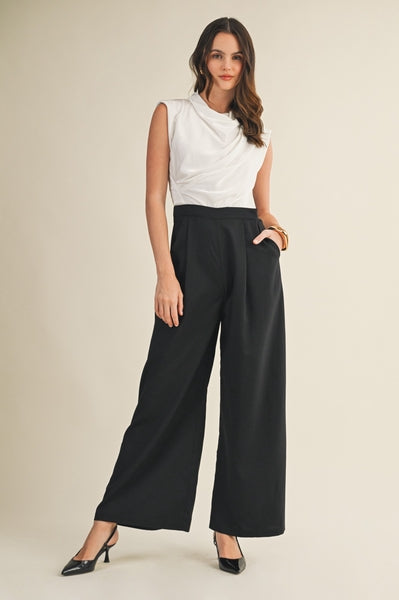 Cowl Neck Jumpsuit