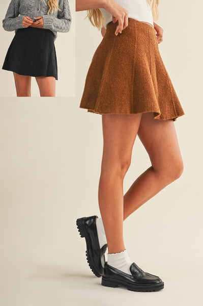 Flared Sweater Skirt
