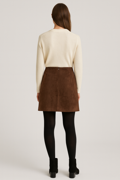 Suede Mini Skirt