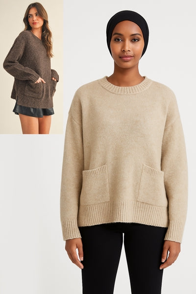Walnut Pocket Sweater