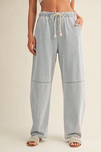 Drawstring Baggy Denim