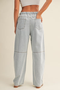 Drawstring Baggy Denim