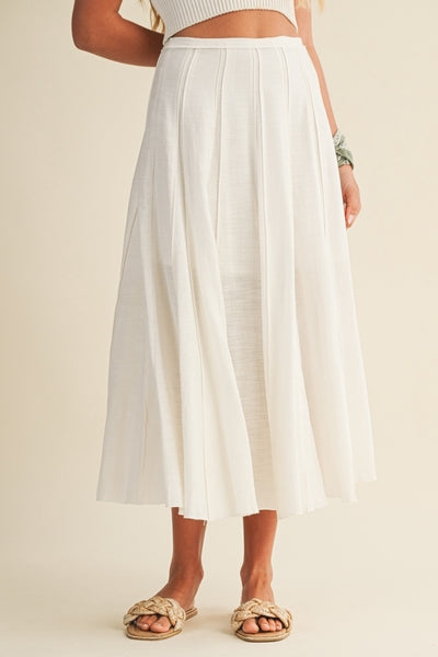 Cotton Panel Skirt