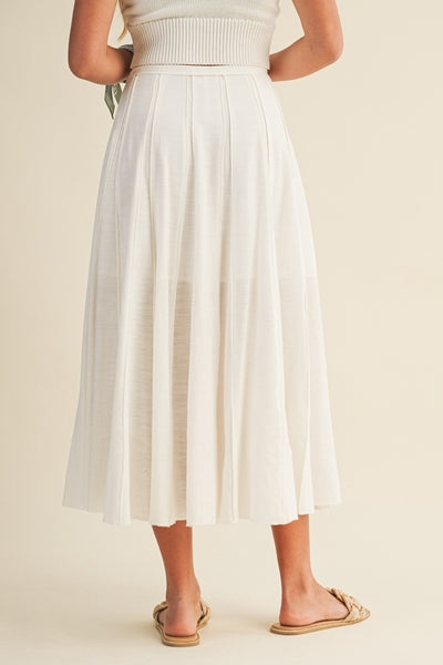 Cotton Panel Skirt