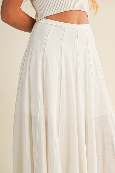 Cotton Panel Skirt