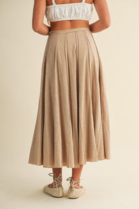 Cotton Panel Skirt
